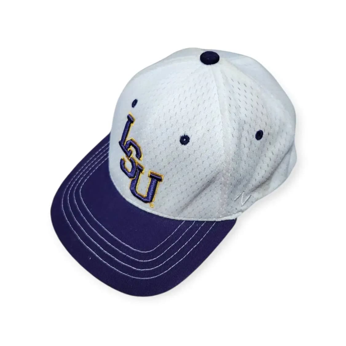 M/L Zephyr LSU 야구 모자 화이트/퍼플 상품이미지3