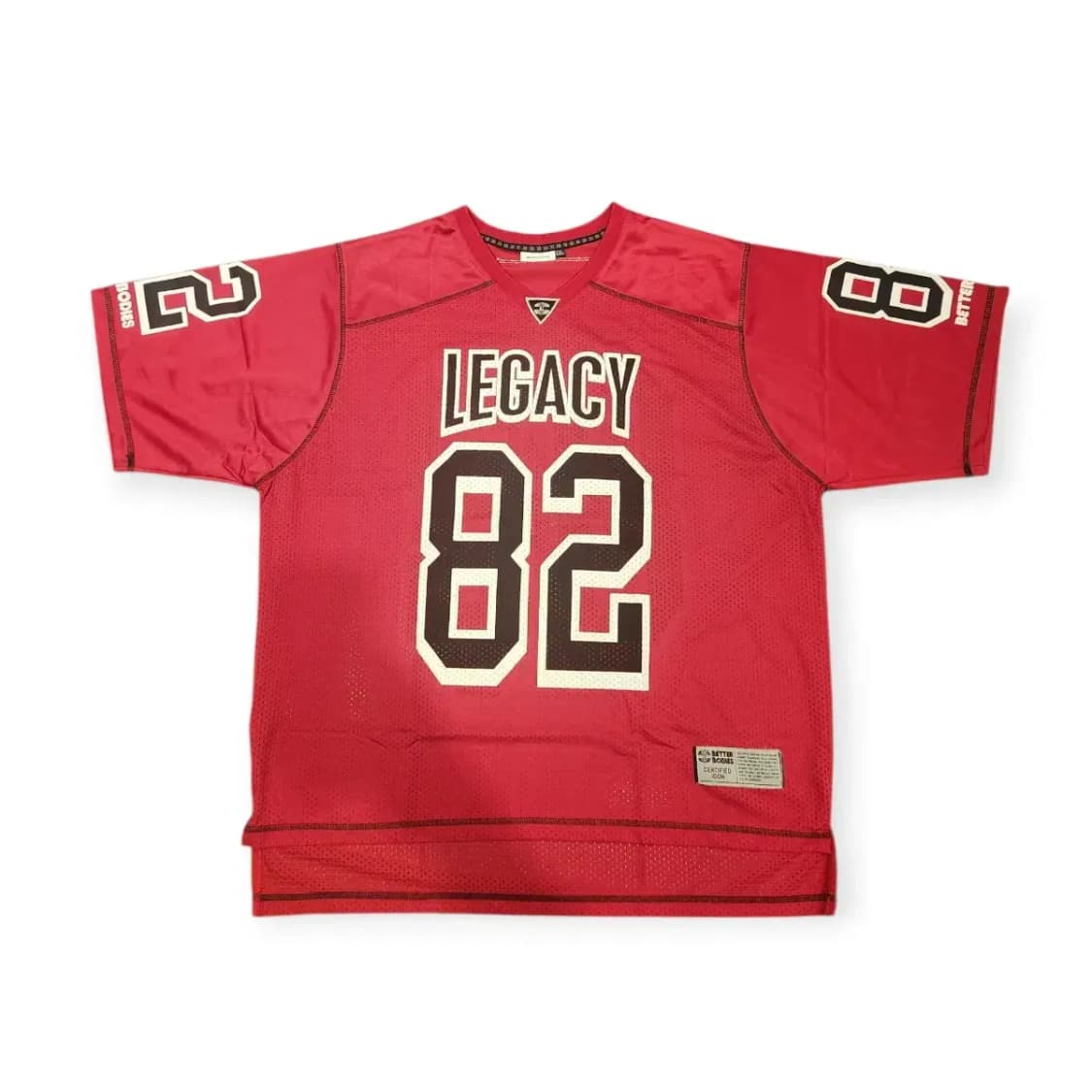 2XL)BETTER BODIES  LEGACY 82 레드 풋볼져지 럭비티 상품이미지1