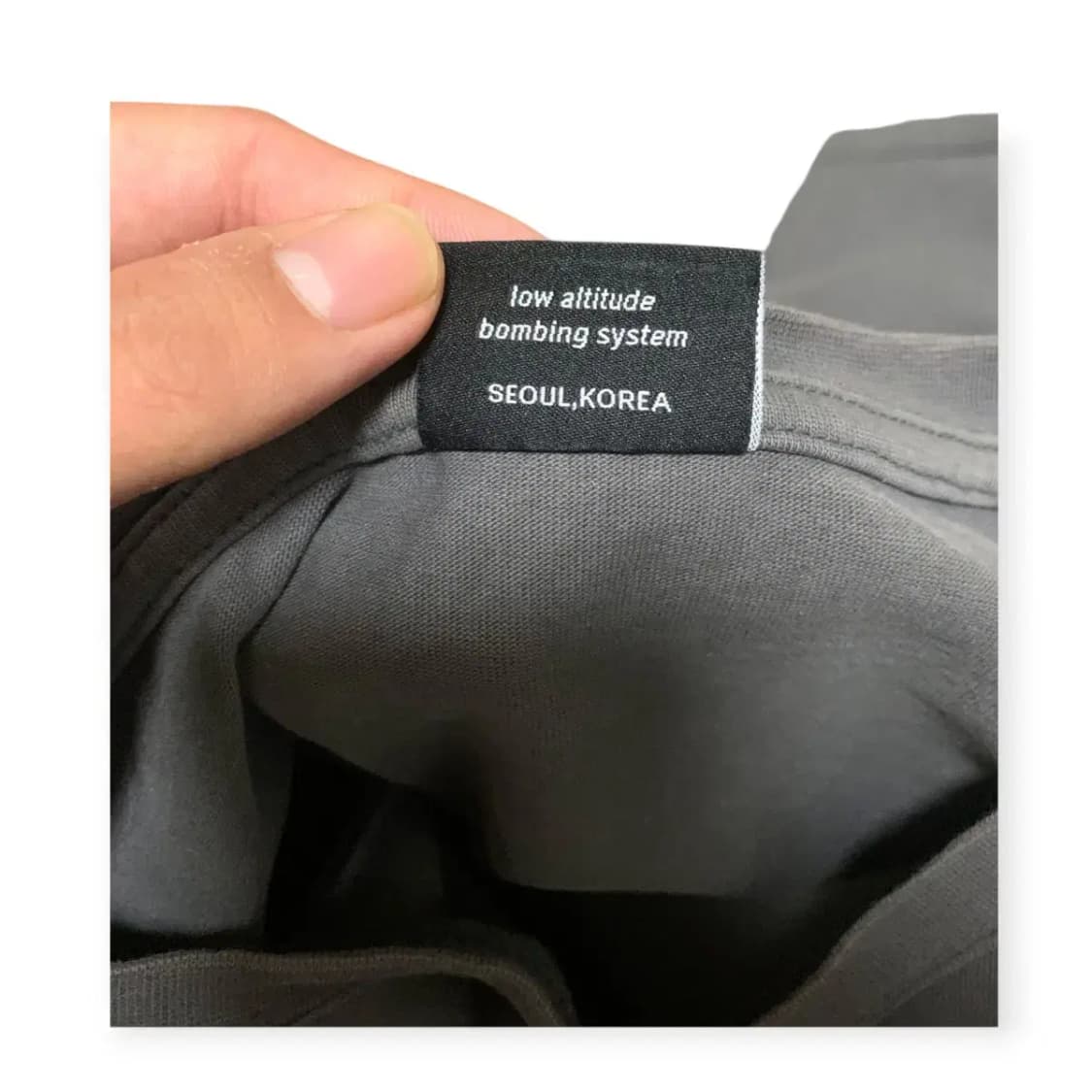 2XL)Labs 무지 오버핏 반팔 티셔츠 차콜 그레이 루즈핏티 상품이미지4