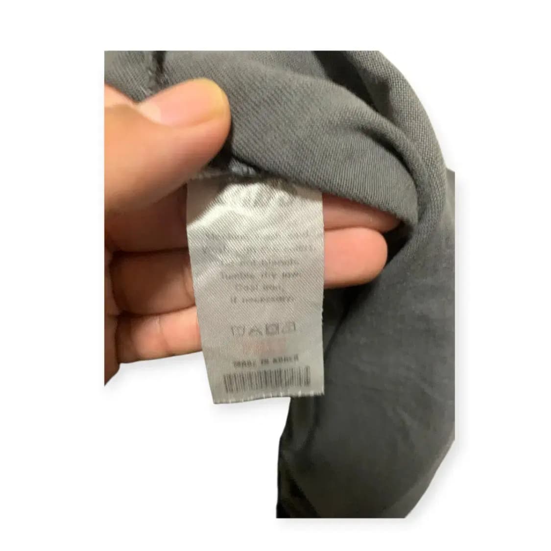 2XL)Labs 무지 오버핏 반팔 티셔츠 차콜 그레이 루즈핏티 상품이미지5