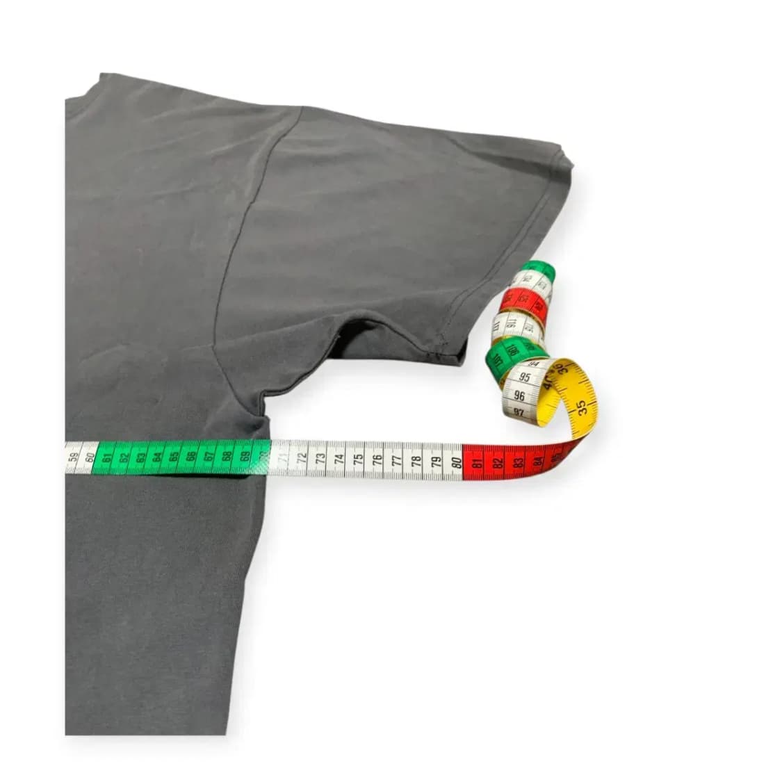2XL)Labs 무지 오버핏 반팔 티셔츠 차콜 그레이 루즈핏티 상품이미지7