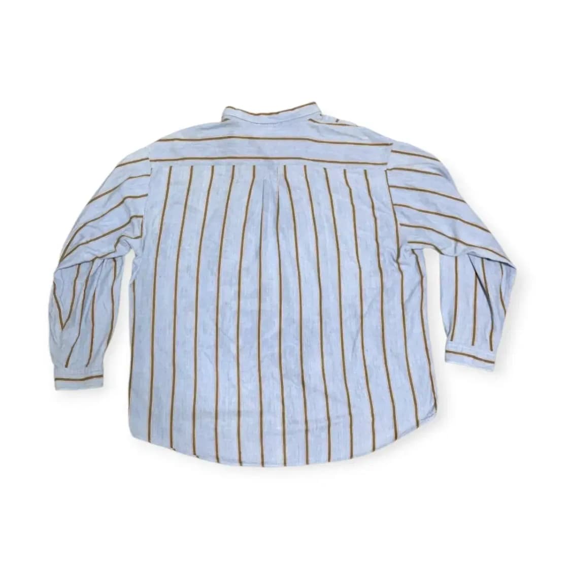 2XL)도커스 DOCKERS 하늘색 스카이블루  스트라이프 긴팔 셔츠 상품이미지2