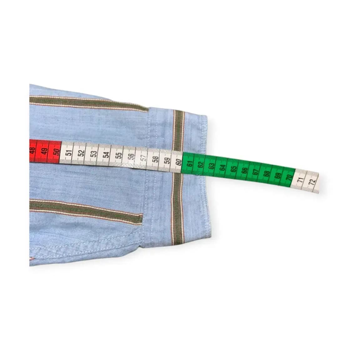 2XL)도커스 DOCKERS 하늘색 스카이블루  스트라이프 긴팔 셔츠 상품이미지6