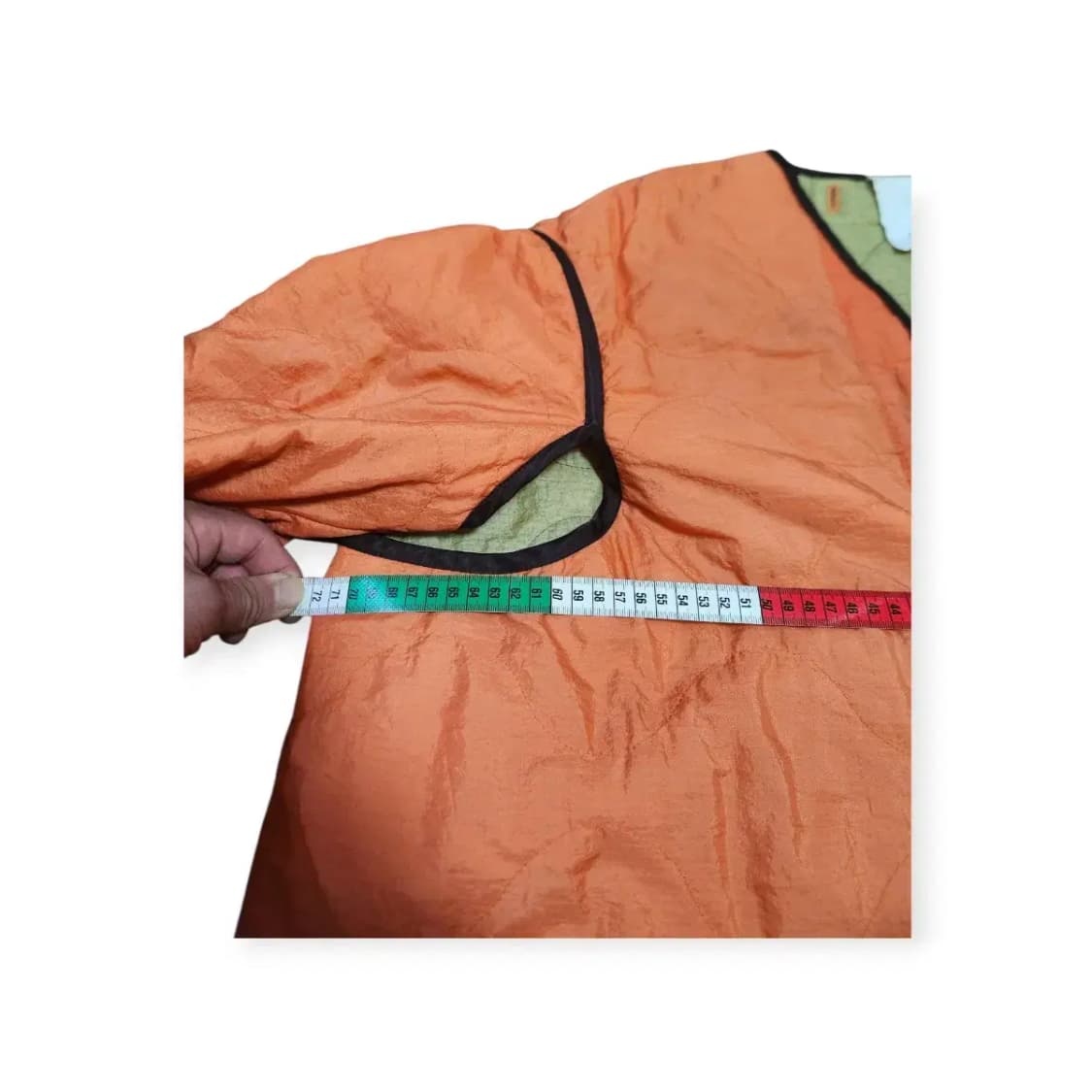 XL)STANDALONE 스탠드얼론 오렌지 퀼팅 가벼운 패딩 깔깔이 자켓 상품이미지6