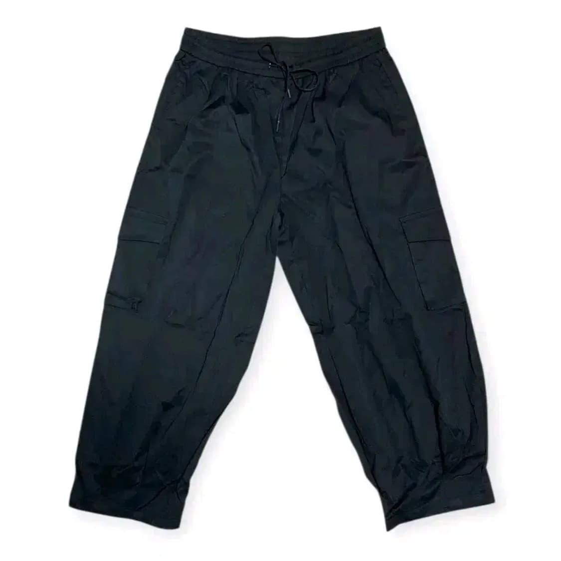 2XL)MANFINITY 블랙 검정색 벌룬핏 와이드  카고 조거 팬츠 상품이미지1