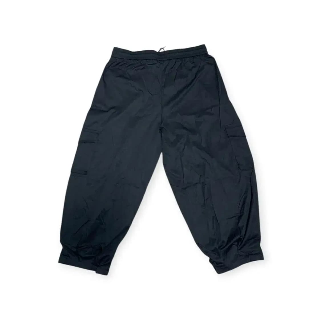 2XL)MANFINITY 블랙 검정색 벌룬핏 와이드  카고 조거 팬츠 상품이미지2