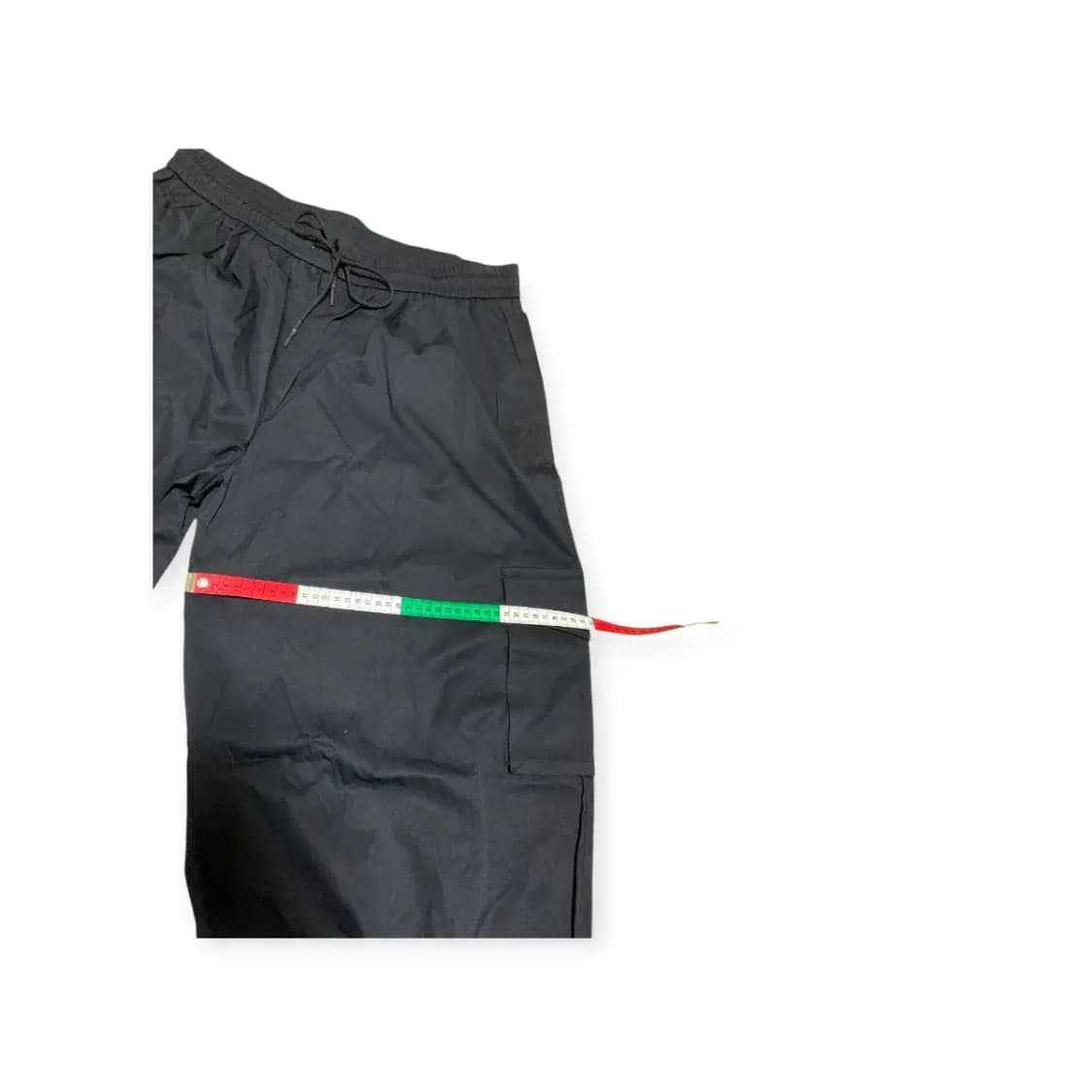 2XL)MANFINITY 블랙 검정색 벌룬핏 와이드  카고 조거 팬츠 상품이미지4