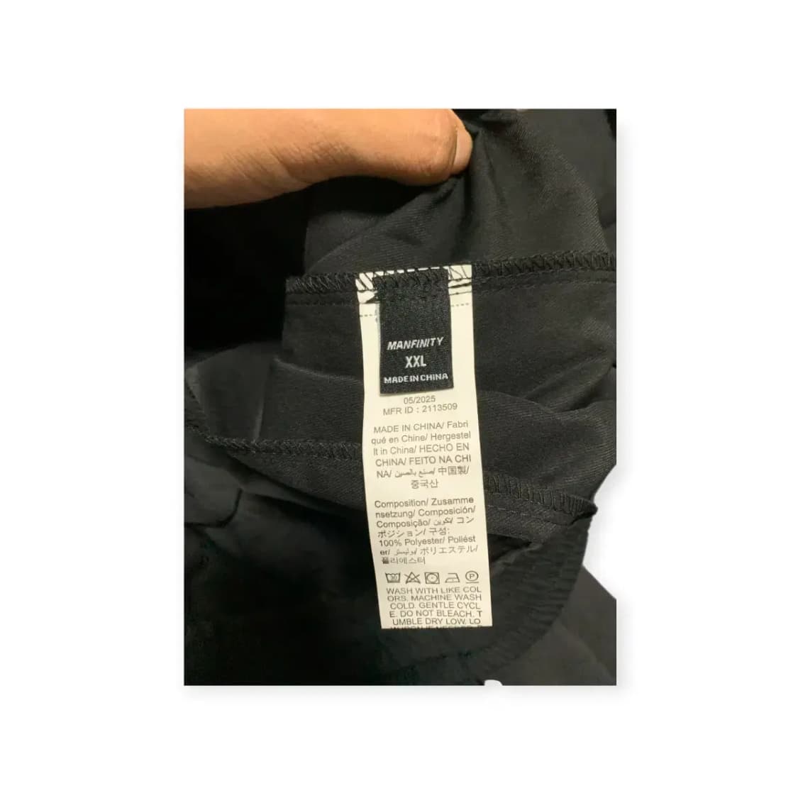 2XL)MANFINITY 블랙 검정색 벌룬핏 와이드  카고 조거 팬츠 상품이미지6