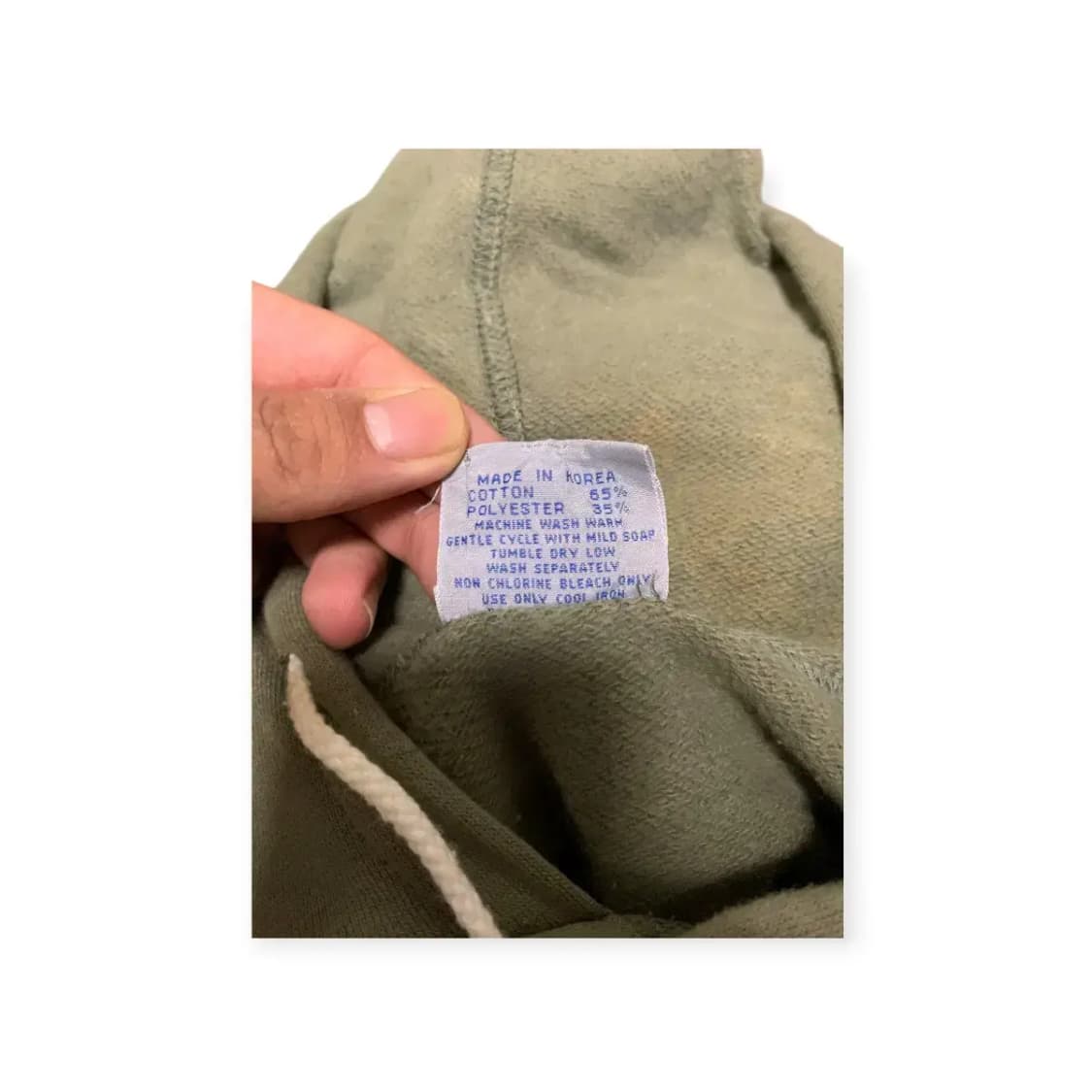 L)USA VTG 아메리칸빈티지 오버핏 후드티 올리브 카키 U.S 상품이미지3