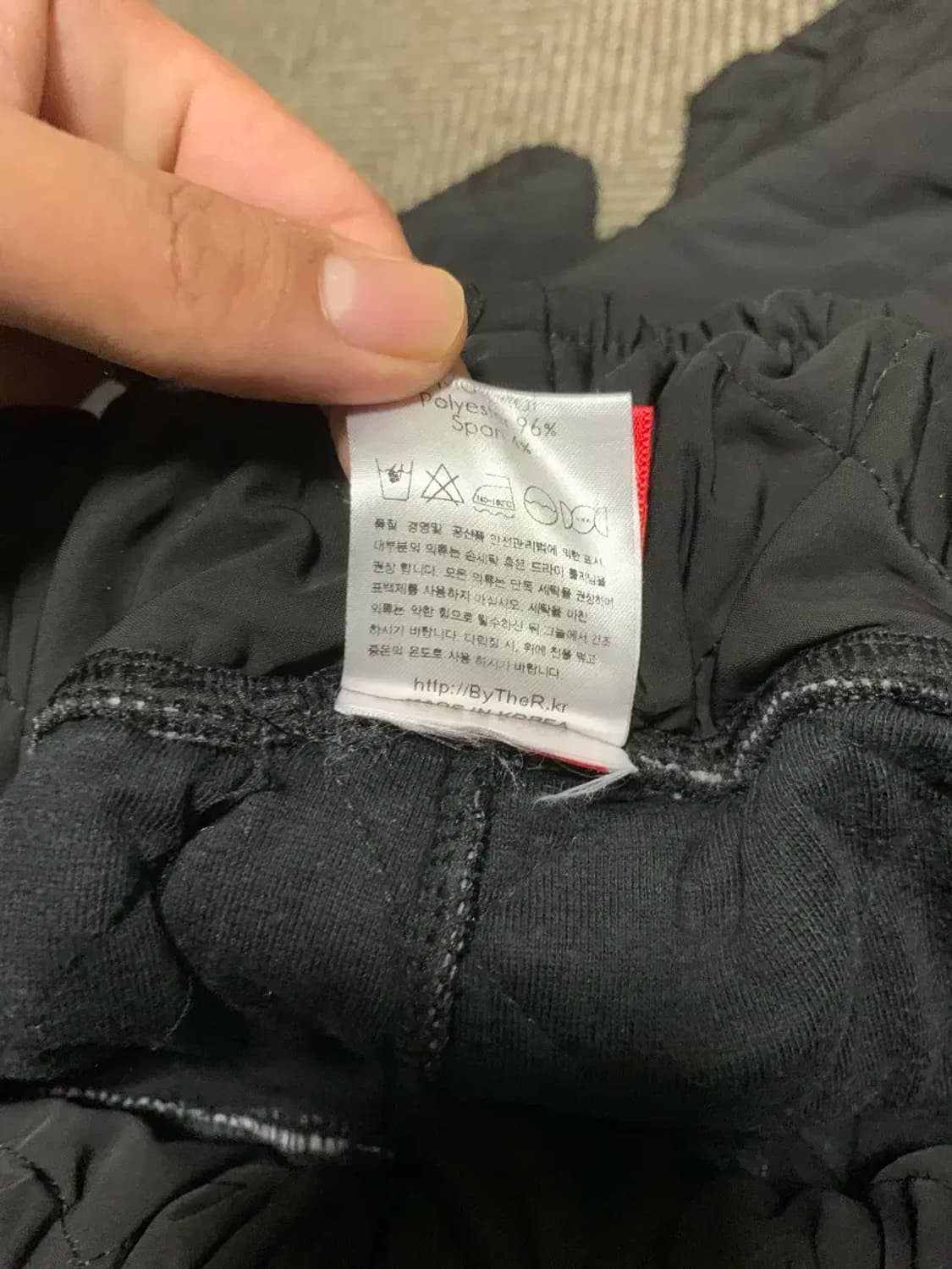 ByTheR 바이더알 해골 퀼팅 패딩 밴딩 반바지 하프팬츠 상품이미지9