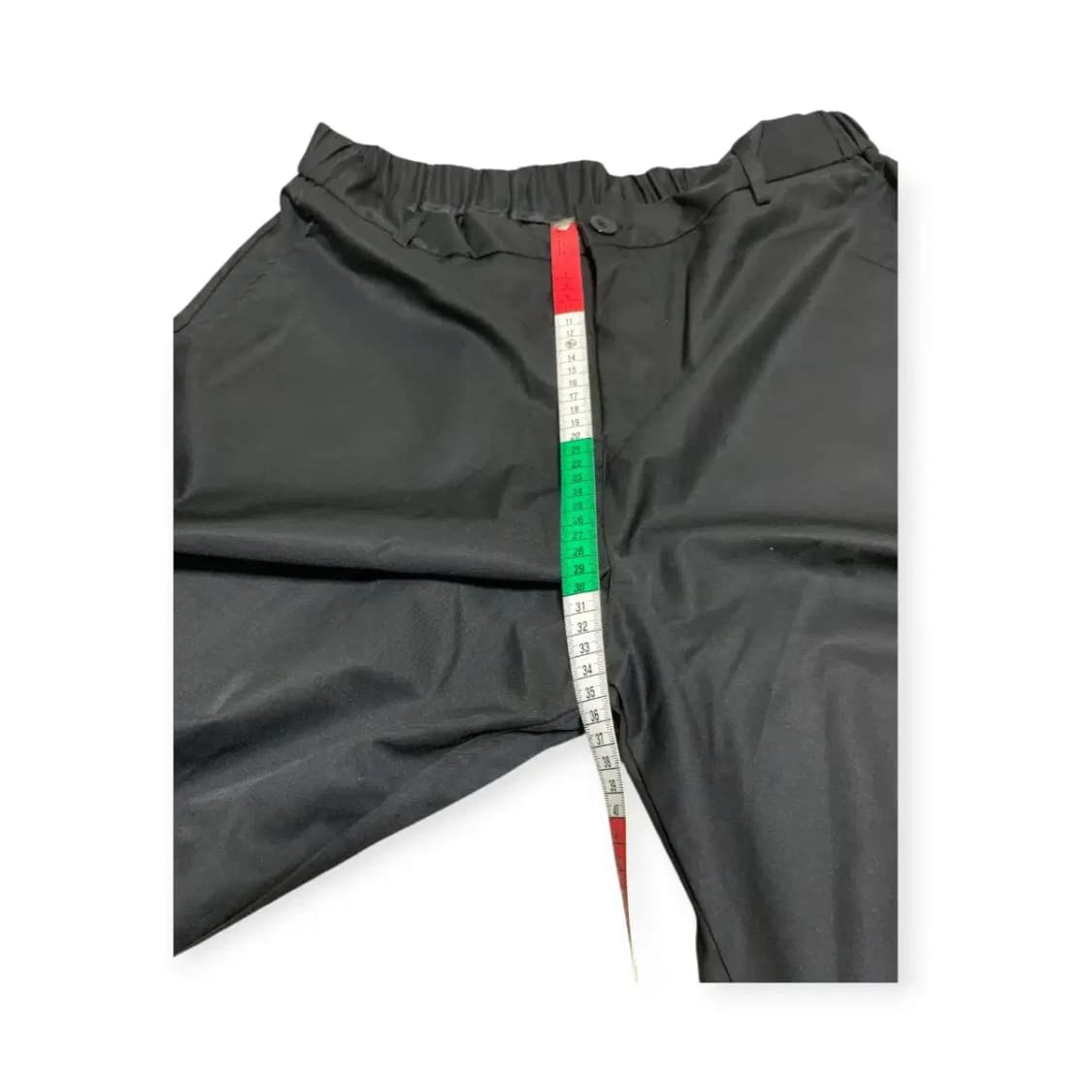 2XL)MANFINITY 블랙 검정색 벌룬핏 피어싱 링 와이드 팬츠 상품이미지5