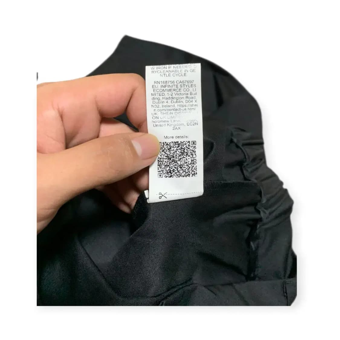 2XL)MANFINITY 블랙 검정색 벌룬핏 피어싱 링 와이드 팬츠 상품이미지7