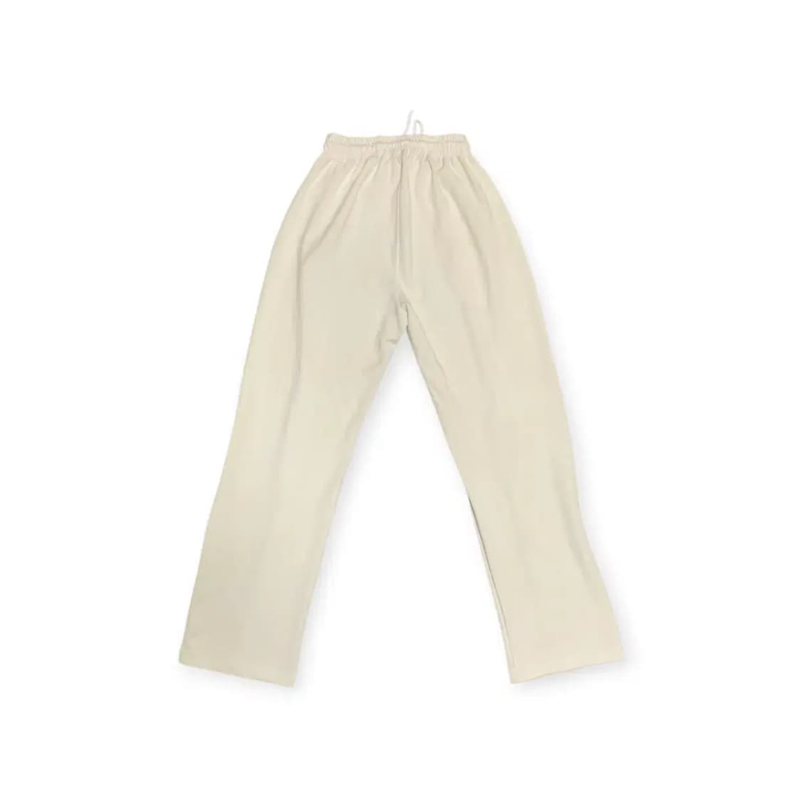 L)아이보리 unisex 트레이닝 바지 화이트 밴딩 팬츠 상품이미지1