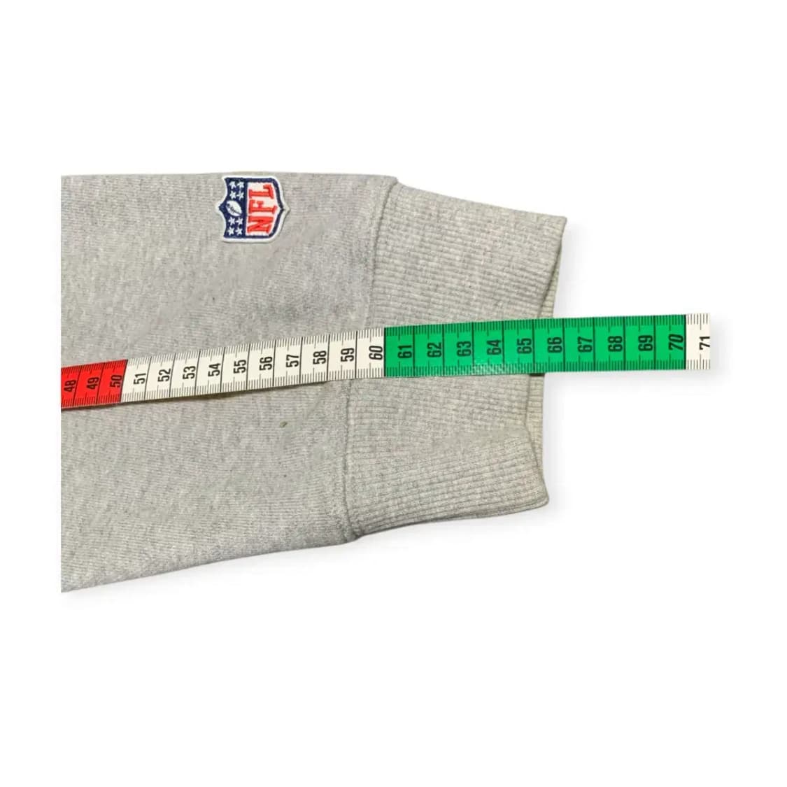 3XL)NFL 중앙로고 벡로고맨투맨 티셔츠 그레이 롱슬리브 상품이미지6