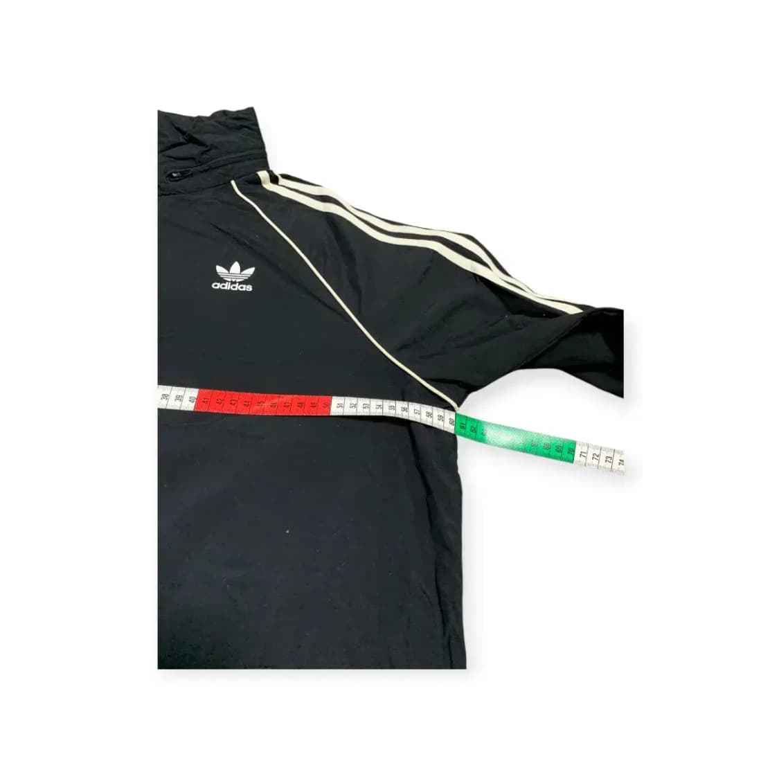 2XL)아디다스 삼선 바람막이 블랙 집업 져지 범고래 상품이미지3