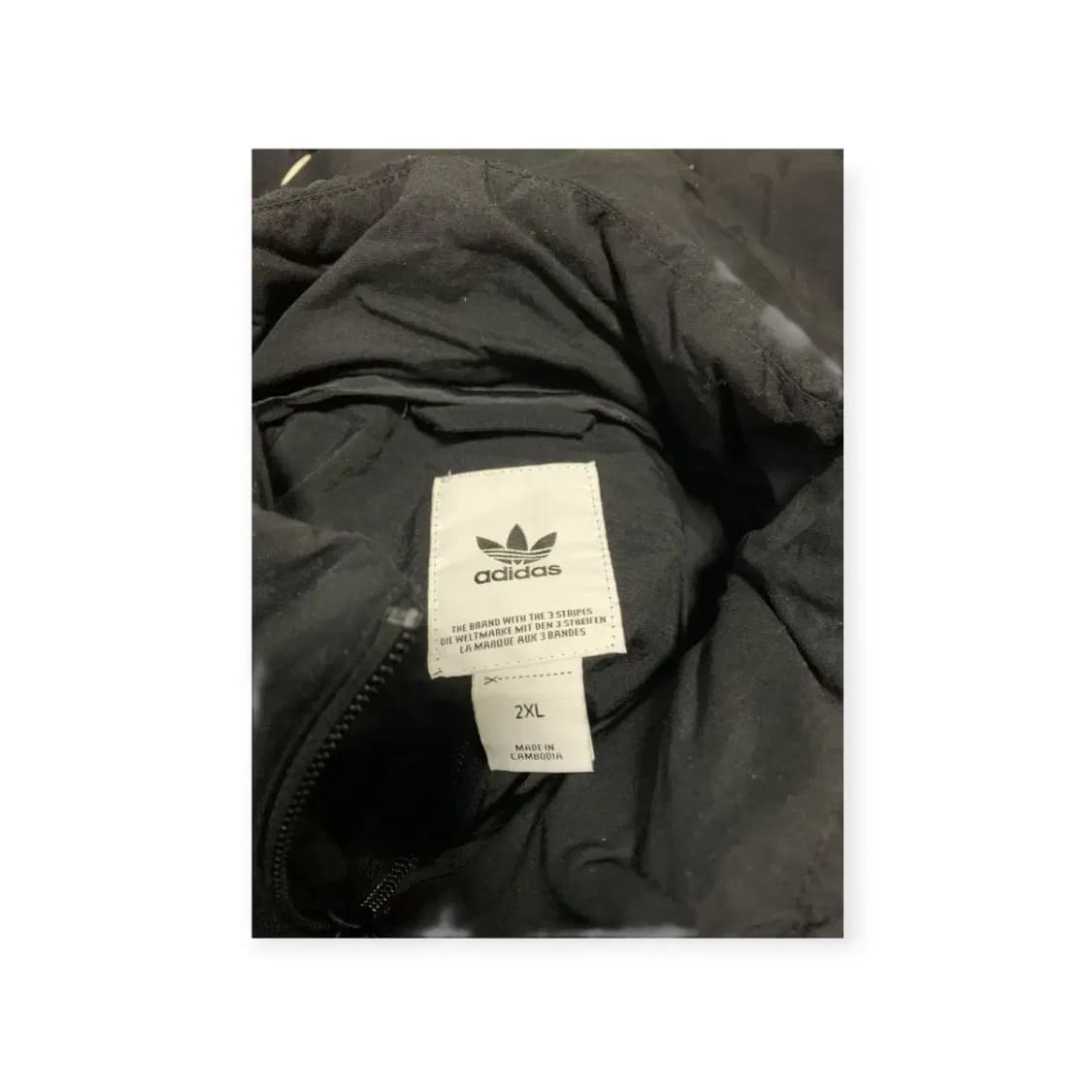 2XL)아디다스 삼선 바람막이 블랙 집업 져지 범고래 상품이미지6