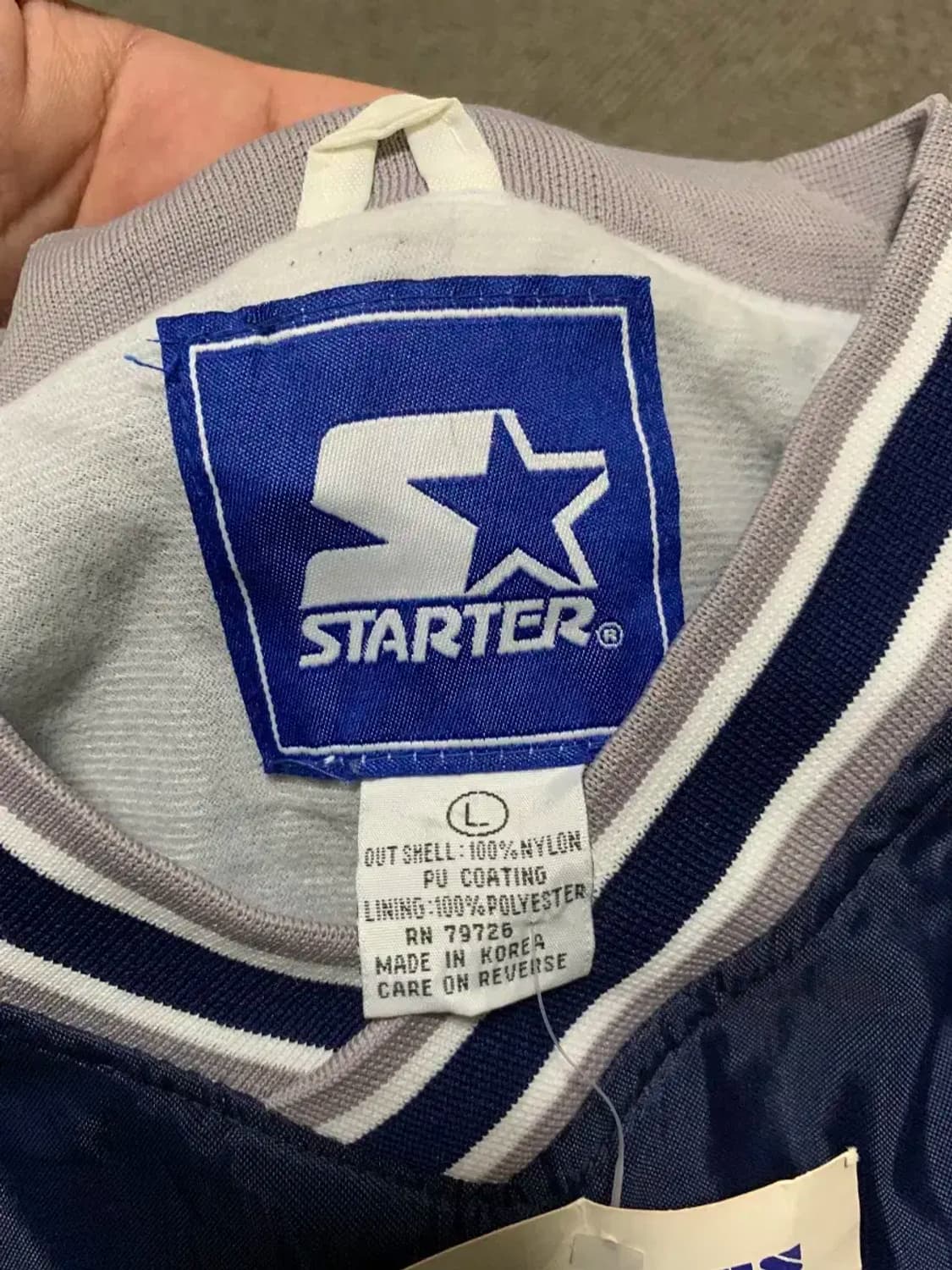 L)스타터 캐롤라이나 팬서스 나일론 웜업 브이넥  긴팔 상품이미지9