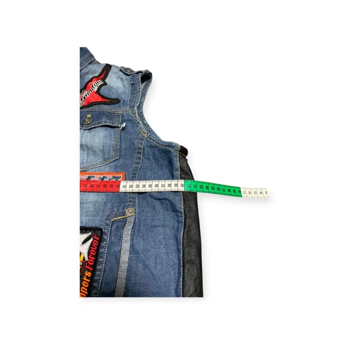 105)뱅뱅 할리데이비슨 패치 데님조끼 청조끼 자수 할리조끼 상품이미지4