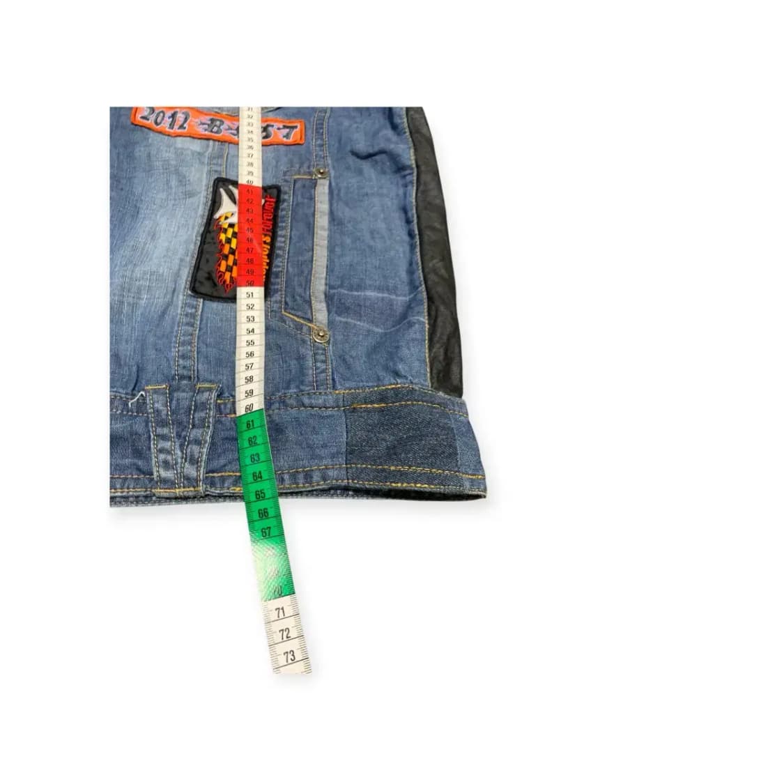 105)뱅뱅 할리데이비슨 패치 데님조끼 청조끼 자수 할리조끼 상품이미지5