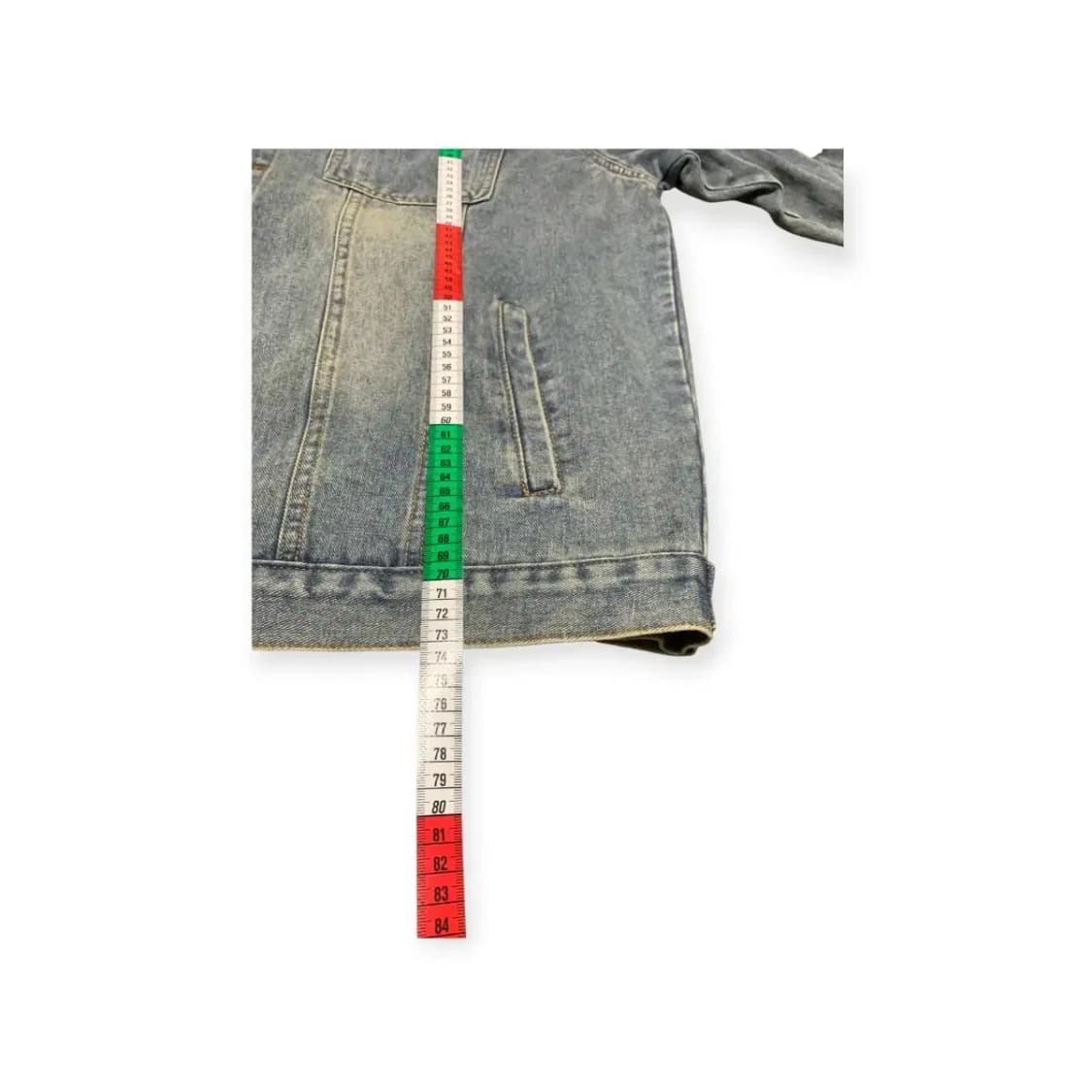 2XL)뱀파이어위켄드 라이징 데님 자켓 청자켓 백프린팅 빅로고 상품이미지6