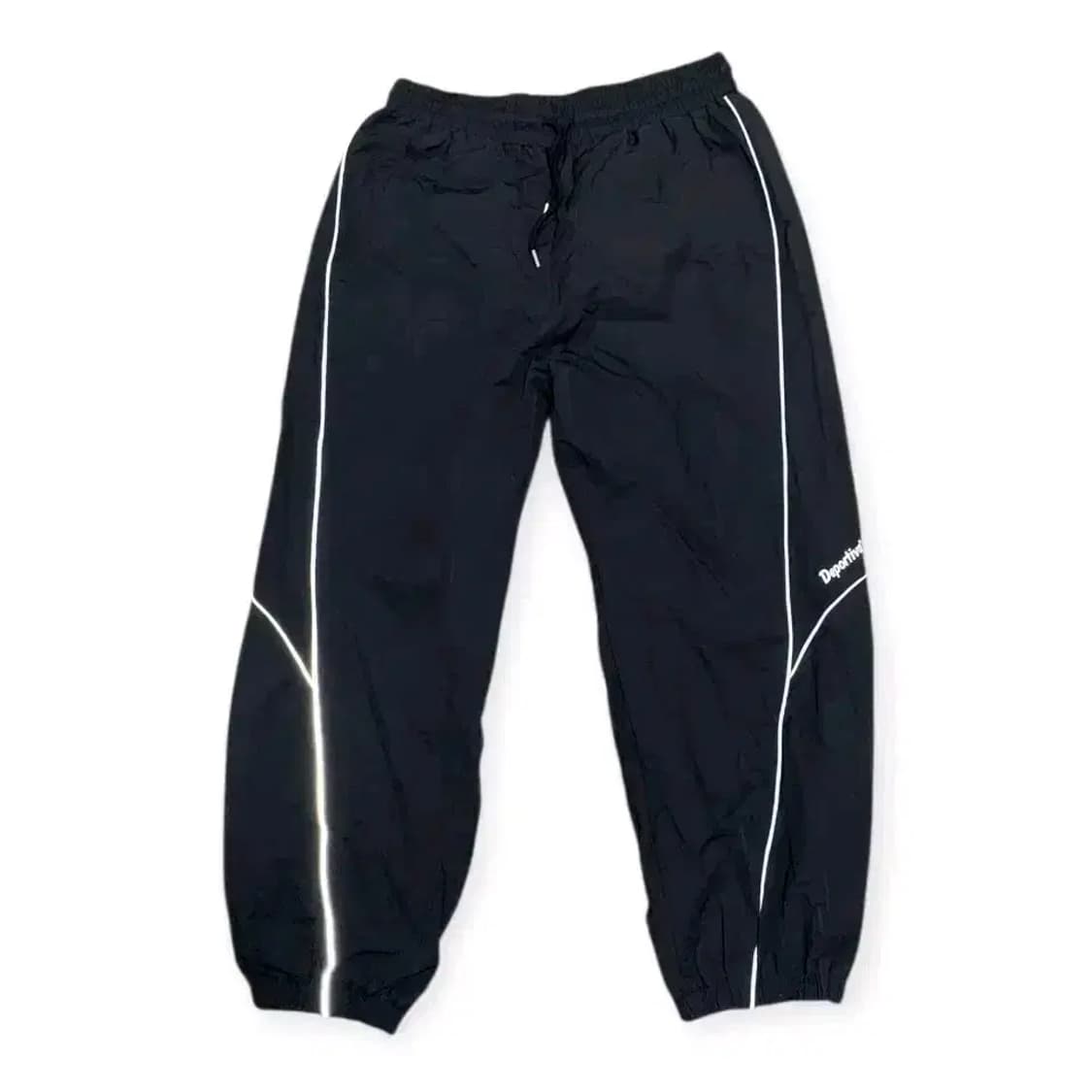 3size)크럼츠x조마 블랙 라인 트레이닝바지 조거팬츠  블랙 검정색 상품이미지1