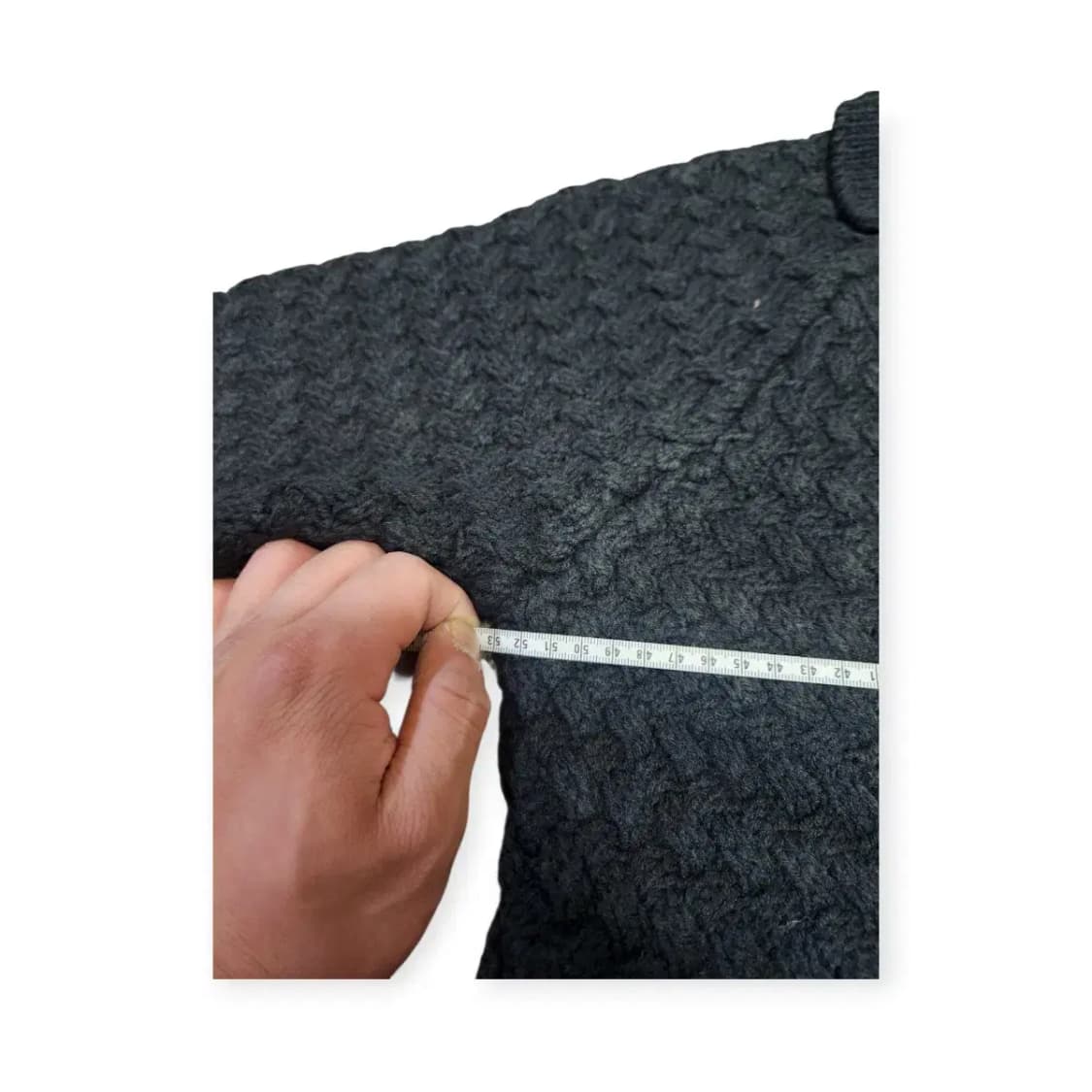 XL)블랙 니트 패턴 집업 가디건 스웨터 상품이미지8