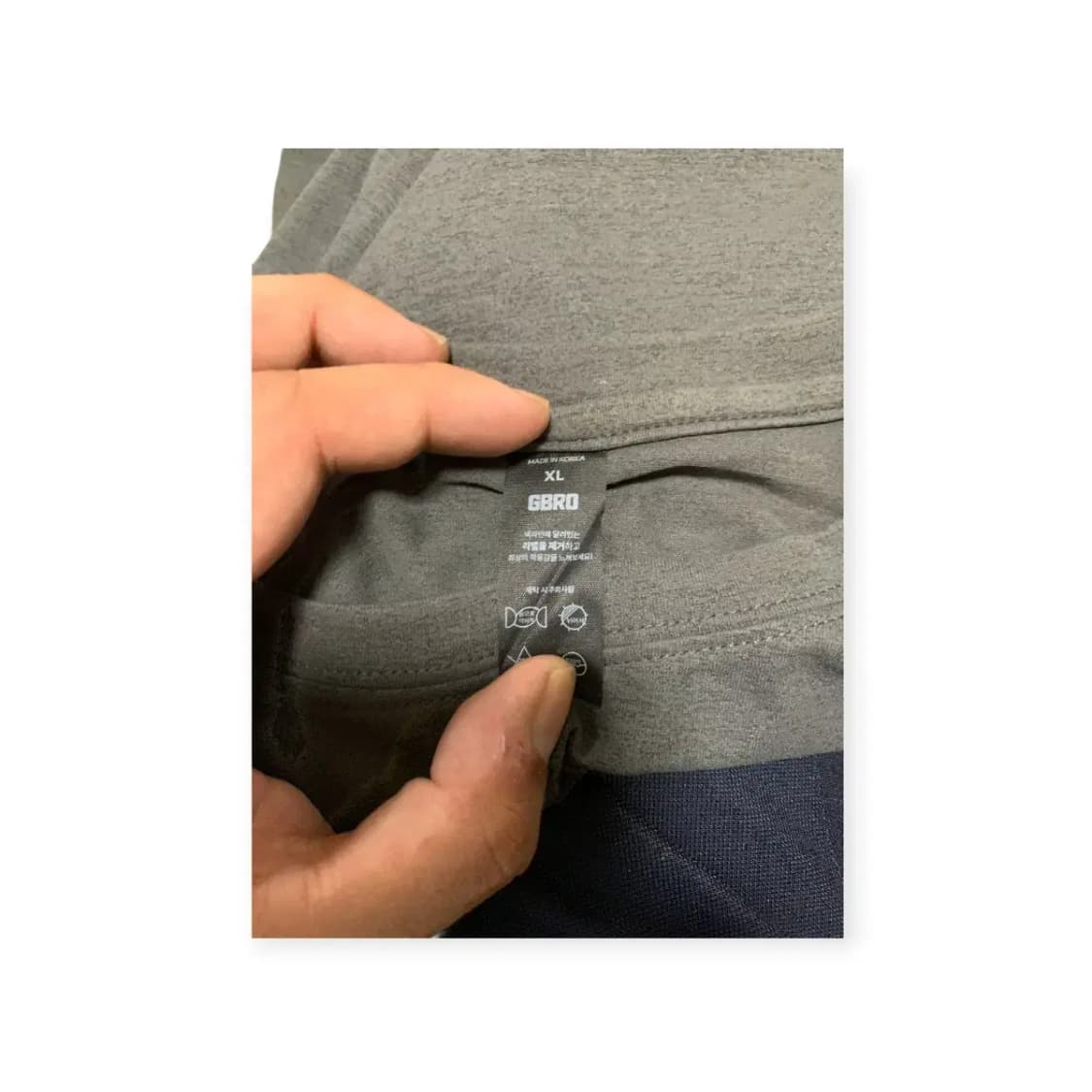 XL)GBRO 짐브로 기능성 그레이 무지 반팔 티셔츠 상품이미지6