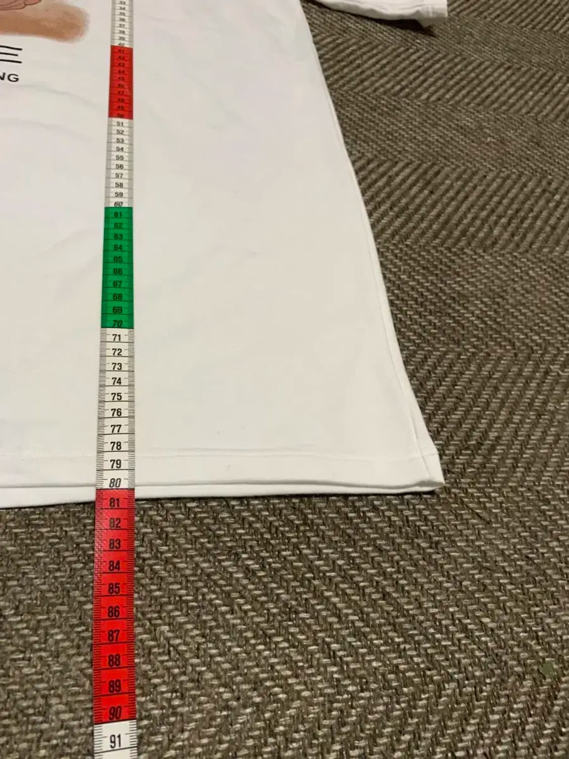 3XL)티그레 모디스트 오버핏 레슬링 프린팅 반팔 티셔츠 아이보리 상품이미지9