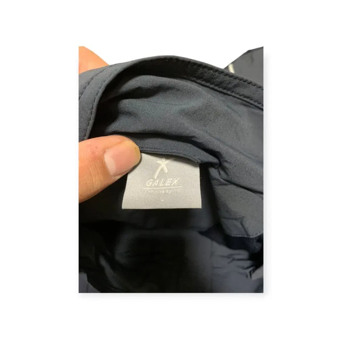 L)Galex 배색 바람막이 나일론 집업져지 네이비 투톤 사이드라인 상품이미지3
