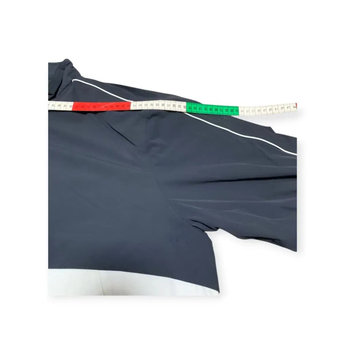 L)Galex 배색 바람막이 나일론 집업져지 네이비 투톤 사이드라인 상품이미지4