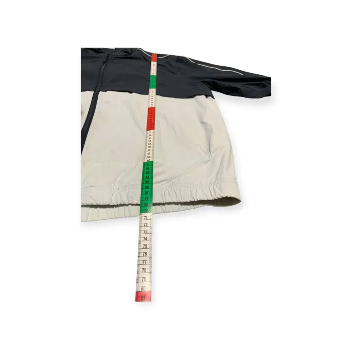 L)Galex 배색 바람막이 나일론 집업져지 네이비 투톤 사이드라인 상품이미지5