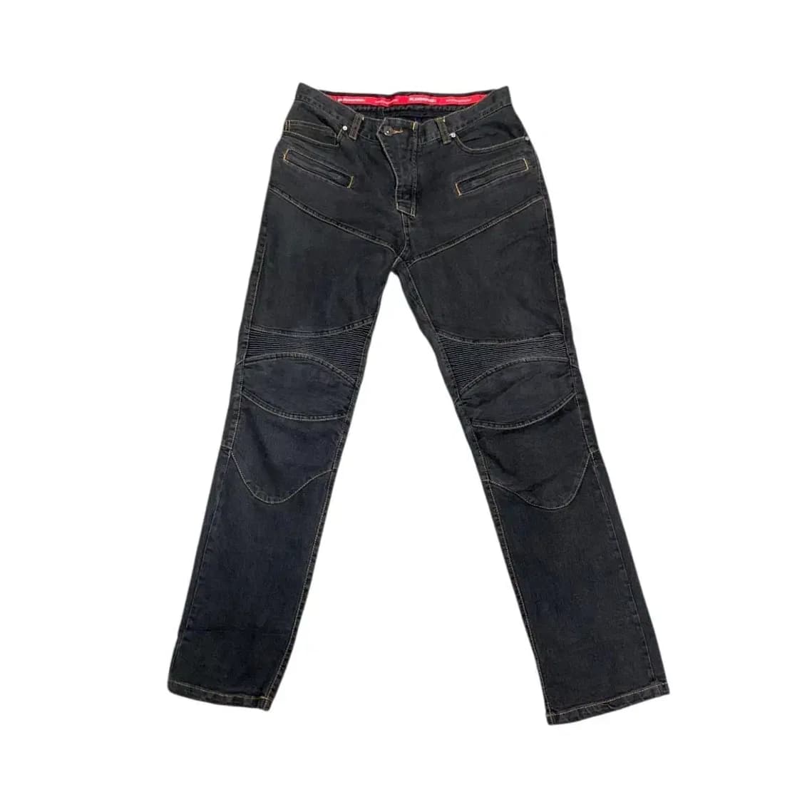 M,L)코미네 바이크진 라이더 라이딩 팬츠 블랙 바이커 남성 청바지 상품이미지1