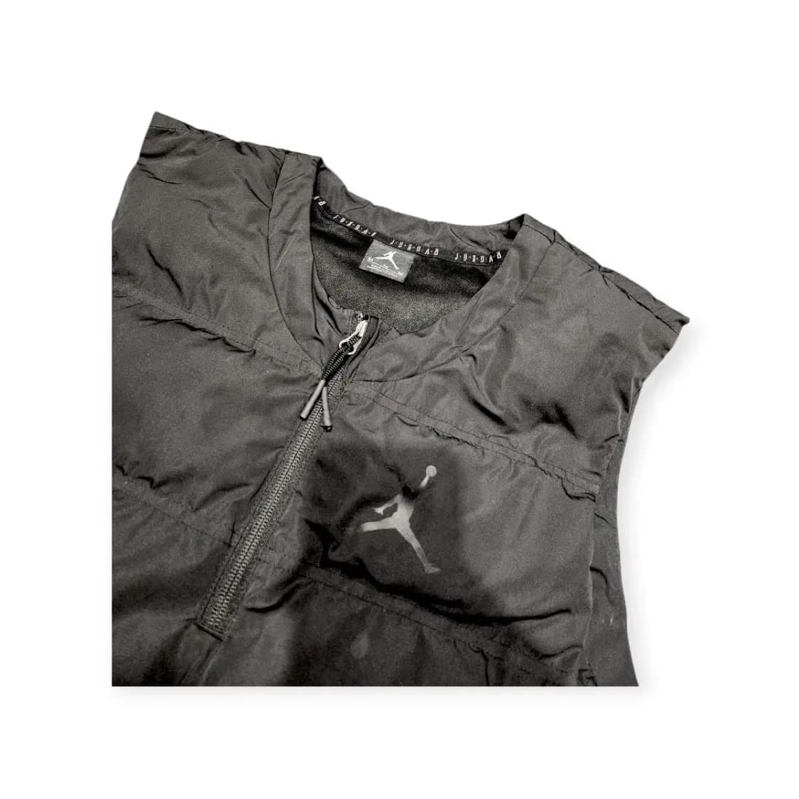 100)조던 하프집업 포켓 블랙 패딩 조끼 베스트 상품이미지2