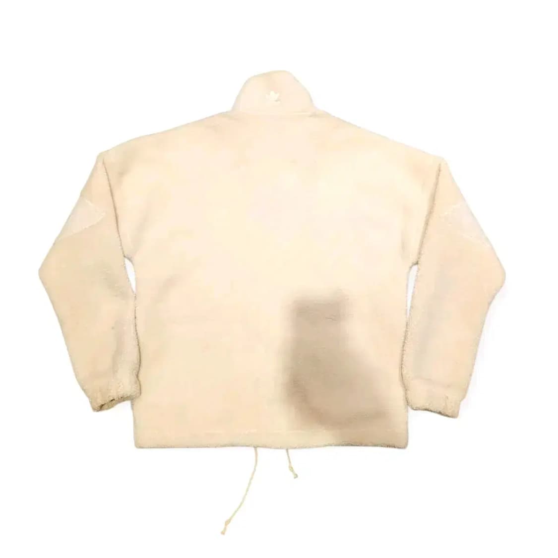 3XL)아디다스 빅트레포일 빅로고 파이어버드 아이보리색 플리스 자켓 상품이미지4