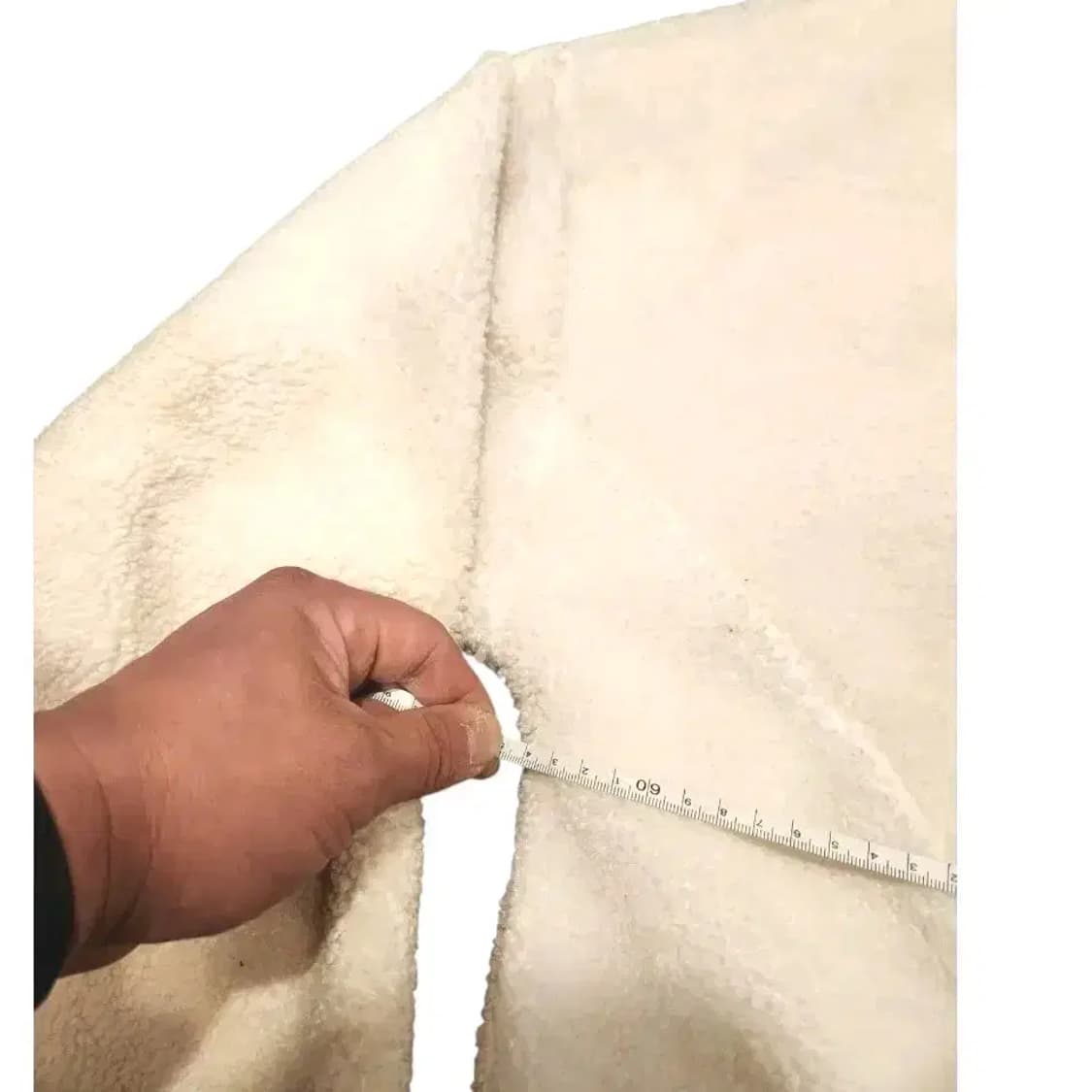 3XL)아디다스 빅트레포일 빅로고 파이어버드 아이보리색 플리스 자켓 상품이미지9