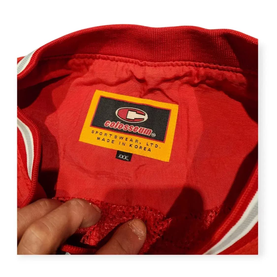 2XL)콜로세움 오하이오 주립대 레드 웜업  풀오버 윈드브레이커 상품이미지4