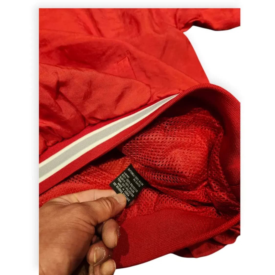 2XL)콜로세움 오하이오 주립대 레드 웜업  풀오버 윈드브레이커 상품이미지6