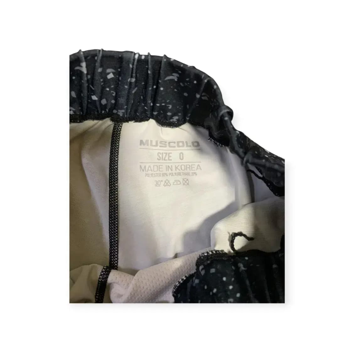 머스콜로 MUSCOLO  스플래쉬 패턴 숏 타이즈 상품이미지3