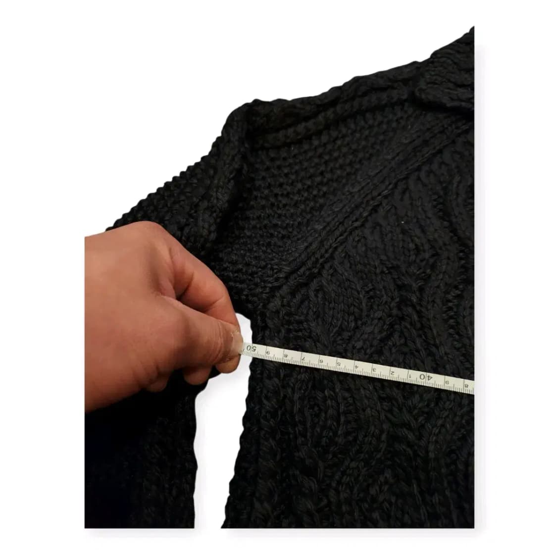 새상품)XL)니트집업 가디건 블랙 심플가디건 울가디건 cardigan 상품이미지4