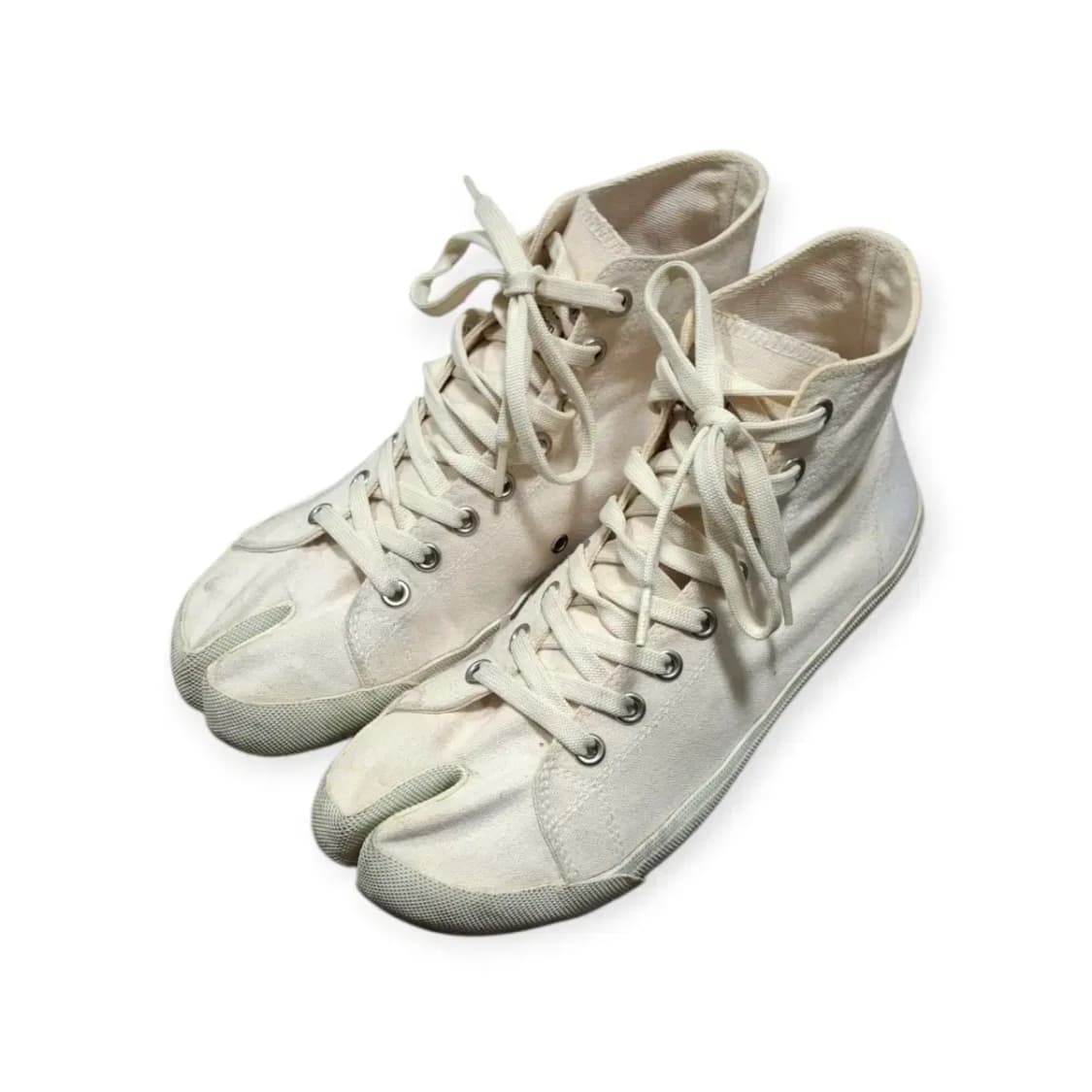 42)메종 마르지엘라 화이트 타비 슈즈 하이탑 상품이미지1