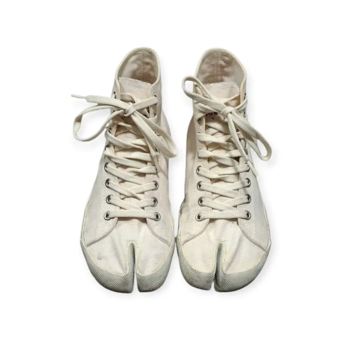 42)메종 마르지엘라 화이트 타비 슈즈 하이탑 상품이미지2