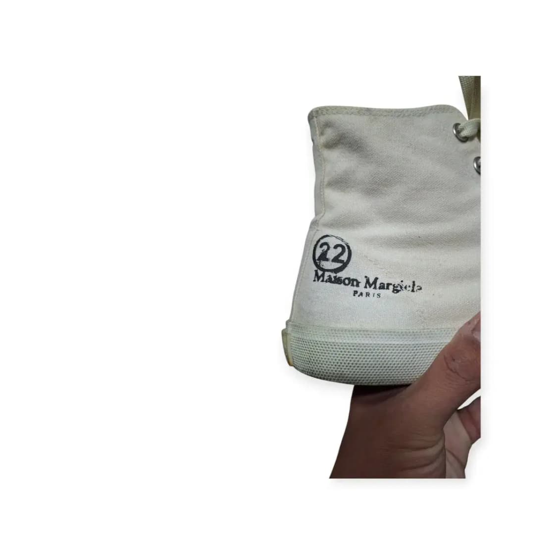 42)메종 마르지엘라 화이트 타비 슈즈 하이탑 상품이미지7