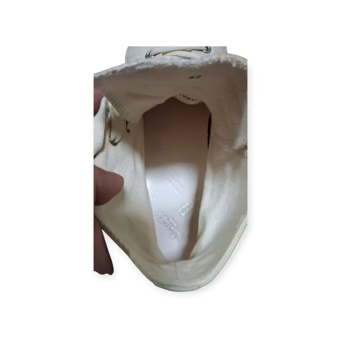 42)메종 마르지엘라 화이트 타비 슈즈 하이탑 상품이미지8