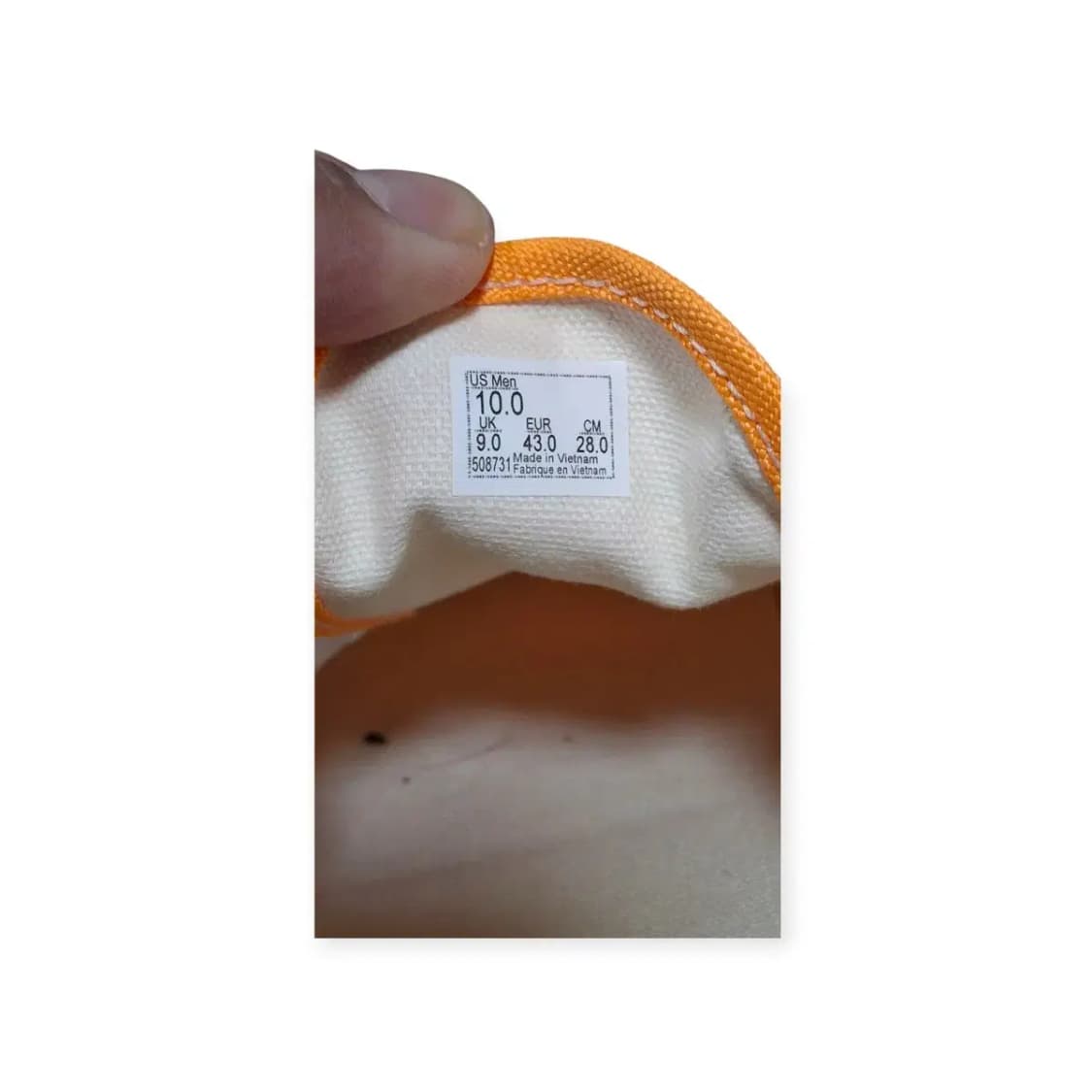 280)반스 어센틱 에라 오렌지 캔버스 스니커즈 상품이미지6