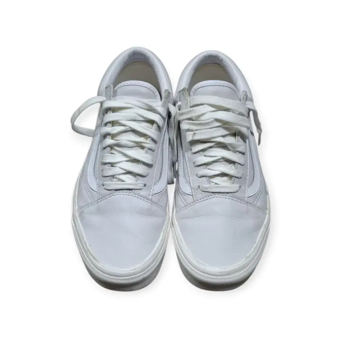280)반스 올드스쿨 레더 그레이 화이트 스니커즈 상품이미지2