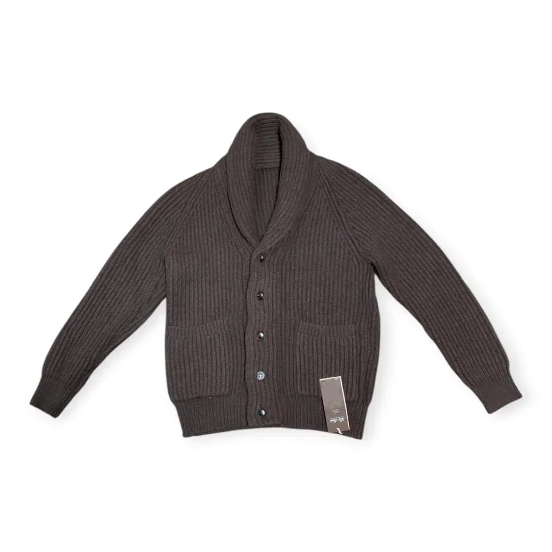 XL)Lu San 브라운 숄카라 가디건 루산 카디건 갈색 가디건 상품이미지1