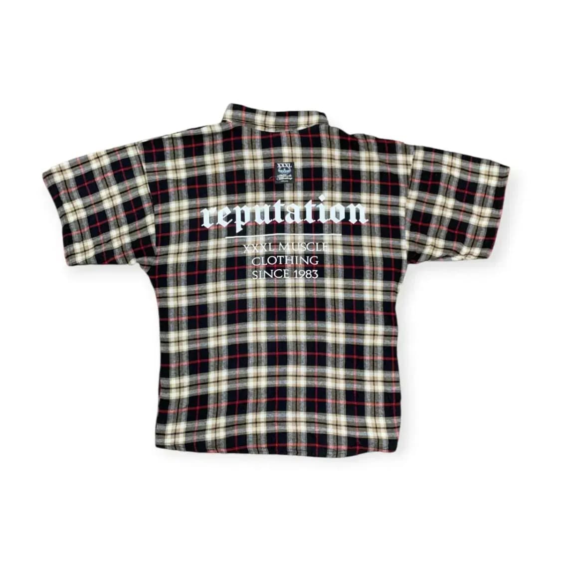 M)XXXL 익스플루시브 보디빌딩 오버핏 플란넬 셔츠 상품이미지2