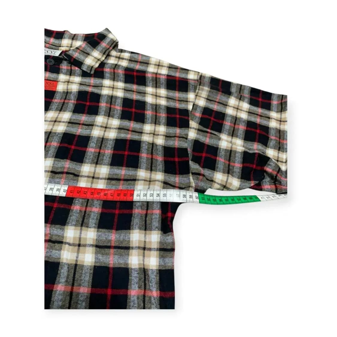 M)XXXL 익스플루시브 보디빌딩 오버핏 플란넬 셔츠 상품이미지4