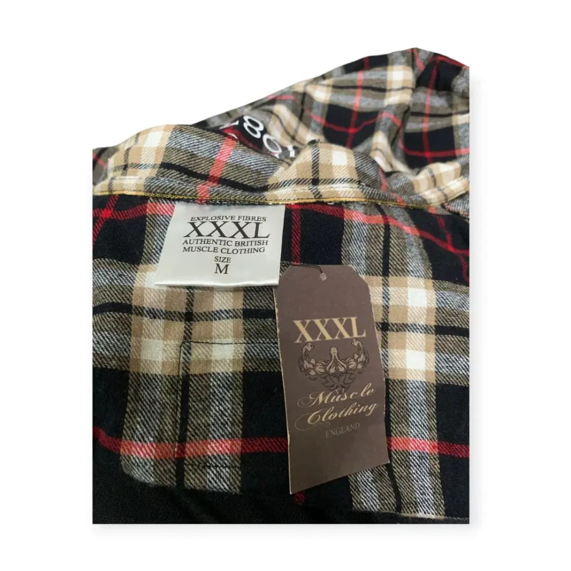M)XXXL 익스플루시브 보디빌딩 오버핏 플란넬 셔츠 상품이미지7