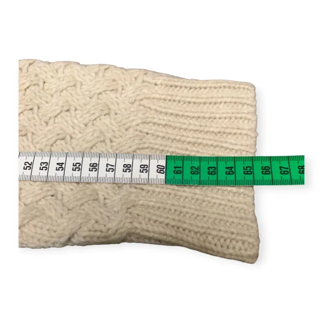 L)아이보리 카라넥 니트 집업 가디건 패턴 가디건 상품이미지7